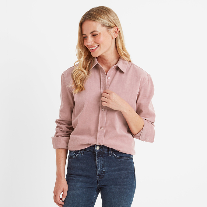 Harby Womens Long Sleeve Shirt - Faded Pink