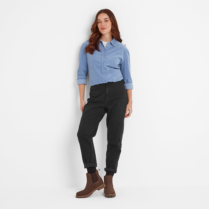 Harby Womens Long Sleeve Shirt - Misty Blue