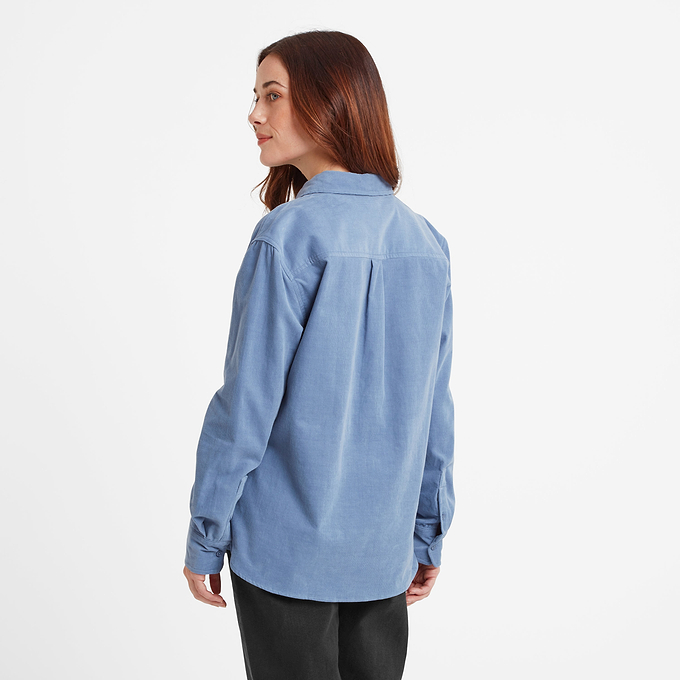 Harby Womens Long Sleeve Shirt - Misty Blue