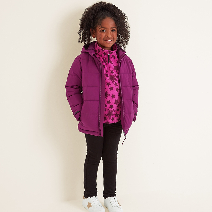 Harecroft Kids Padded Jacket - Purple Berry