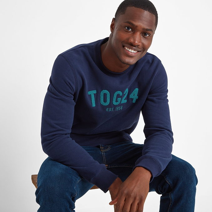 Hawnby Mens Sweat - Dark Marine