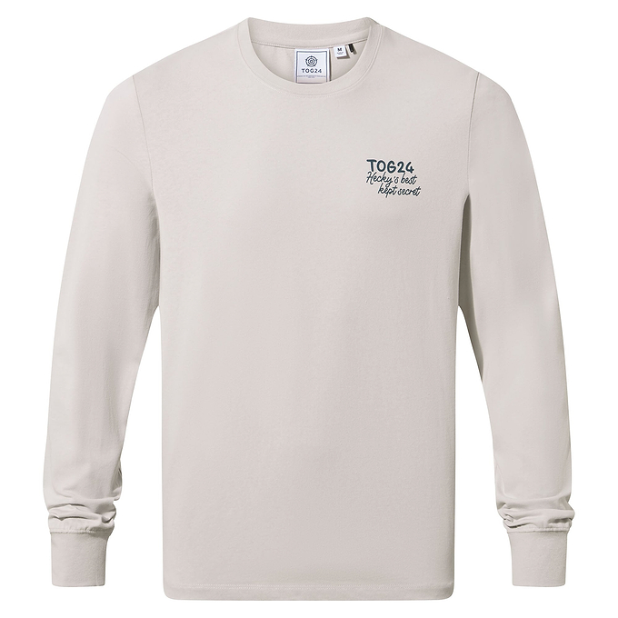Hecky Mens Long Sleeve T-Shirt - Raincloud