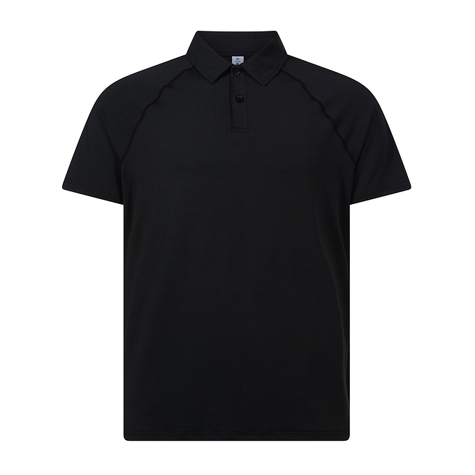 Hector Mens Performance Polo Shirt - Black