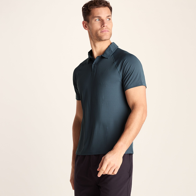 Hector Mens Performance Polo Shirt - Aegean Teal