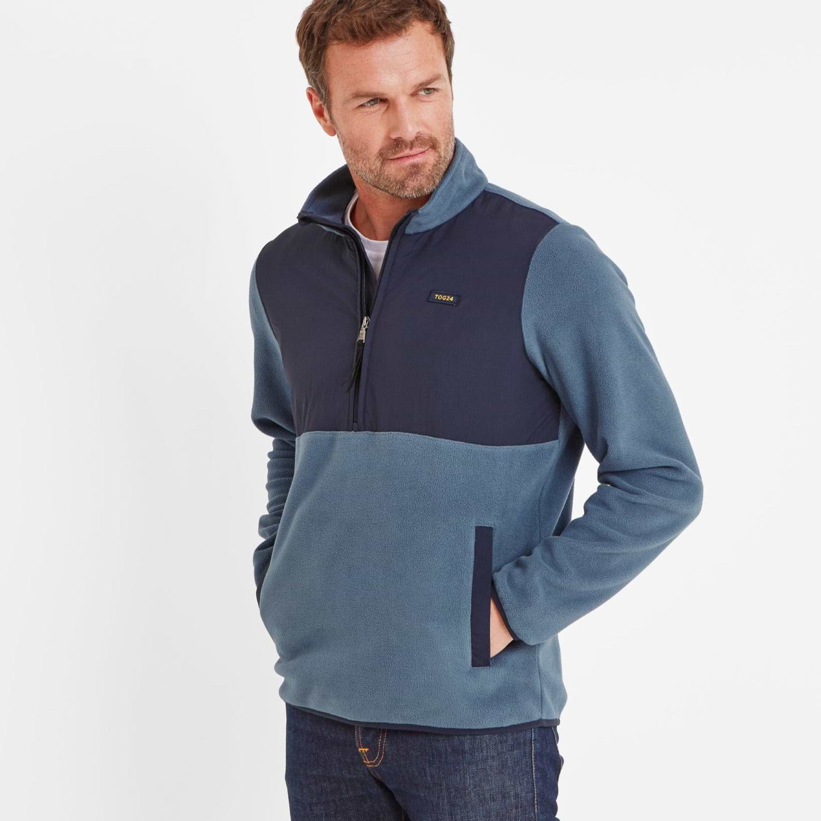 Mens half zip fleece jacket hotsell