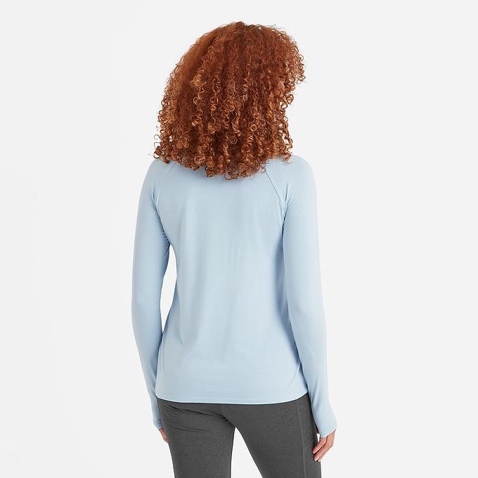 Hollier Long Sleeve Sports Top Womens - Ice Blue