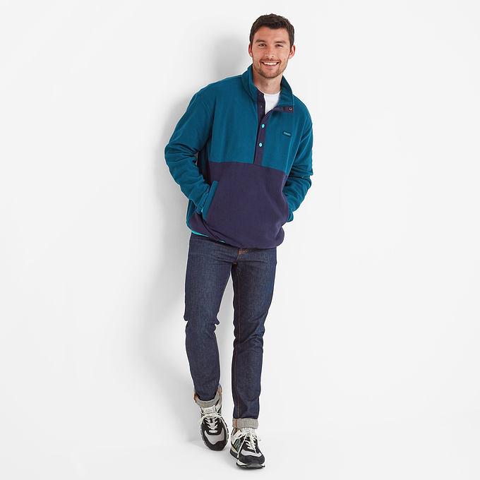Horth Mens Half Zip Fleece - Marine Blue