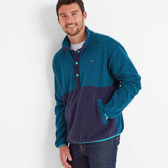Horth Mens Half Zip Fleece - Marine Blue
