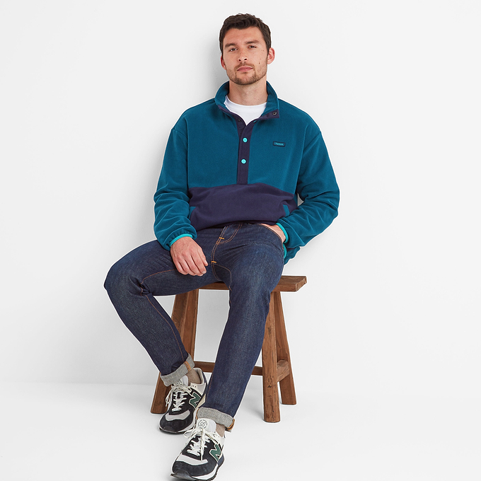 Horth Mens Half Zip Fleece - Marine Blue