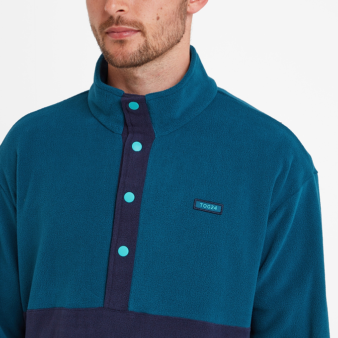 Horth Mens Half Zip Fleece - Marine Blue