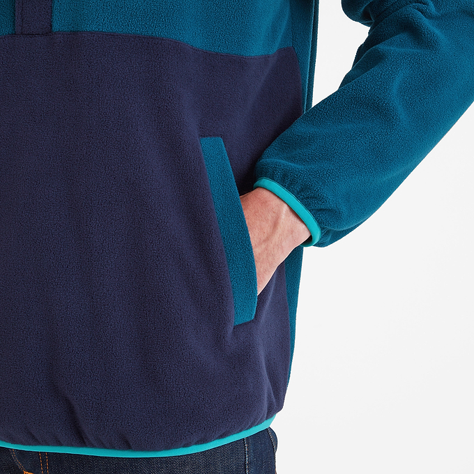 Horth Mens Half Zip Fleece - Marine Blue