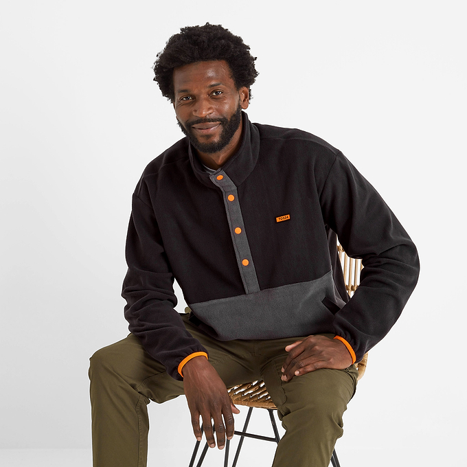 Horth Mens Half Zip Fleece - Black