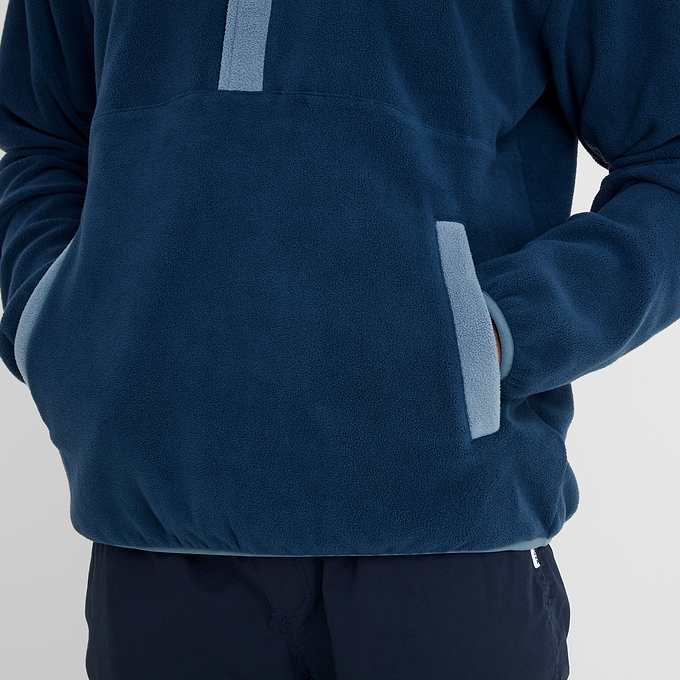 Horth Mens Half Zip Fleece - Inky Blue/Blue Dolphin