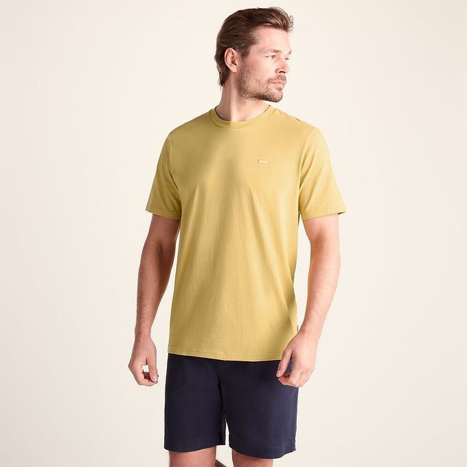 Howard Mens 100% Cotton Supersoft T-Shirt - Pale Amber