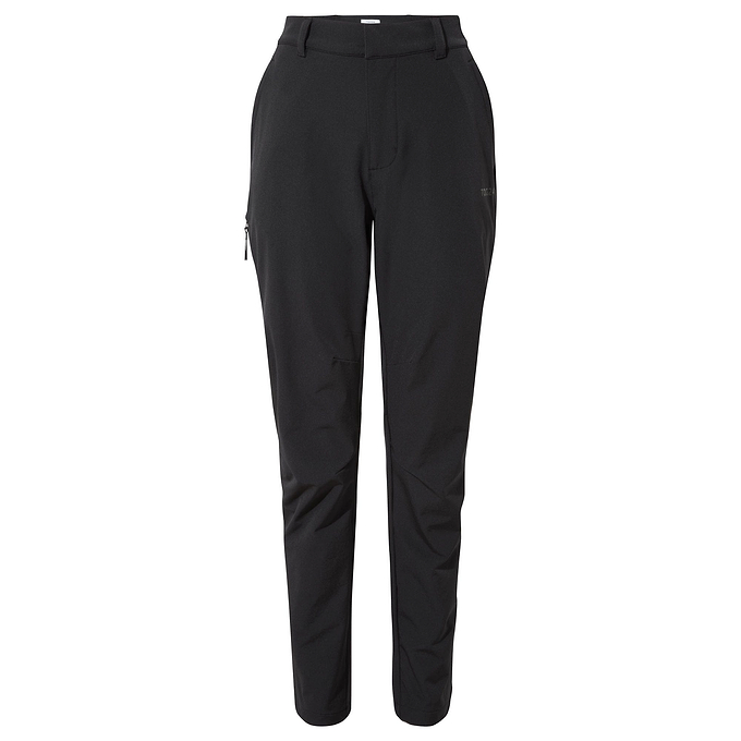 Hurstead Mens Softshell Walking Trousers Long - Black