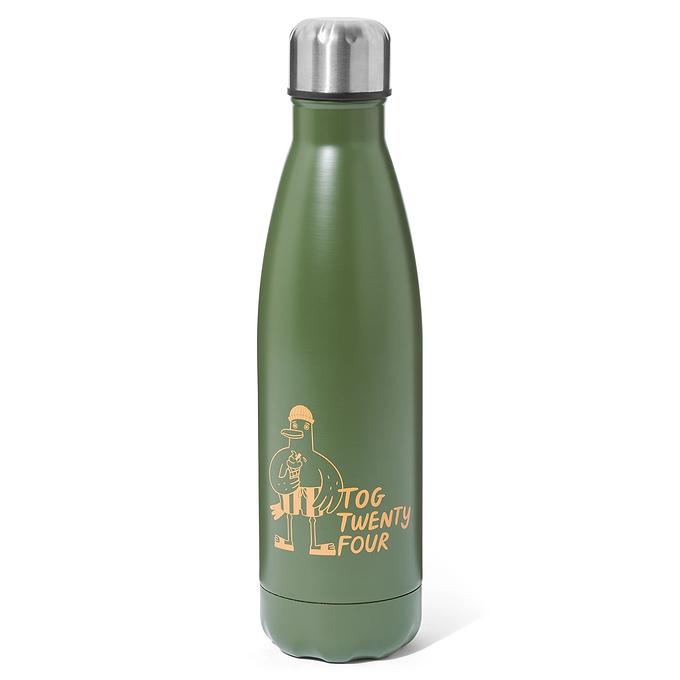 Hydrate Bottle Flask- Khaki/Apricot