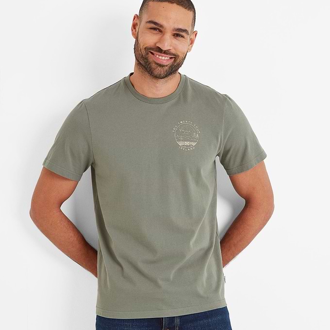 Ireland Mens T-Shirt - Faded Khaki