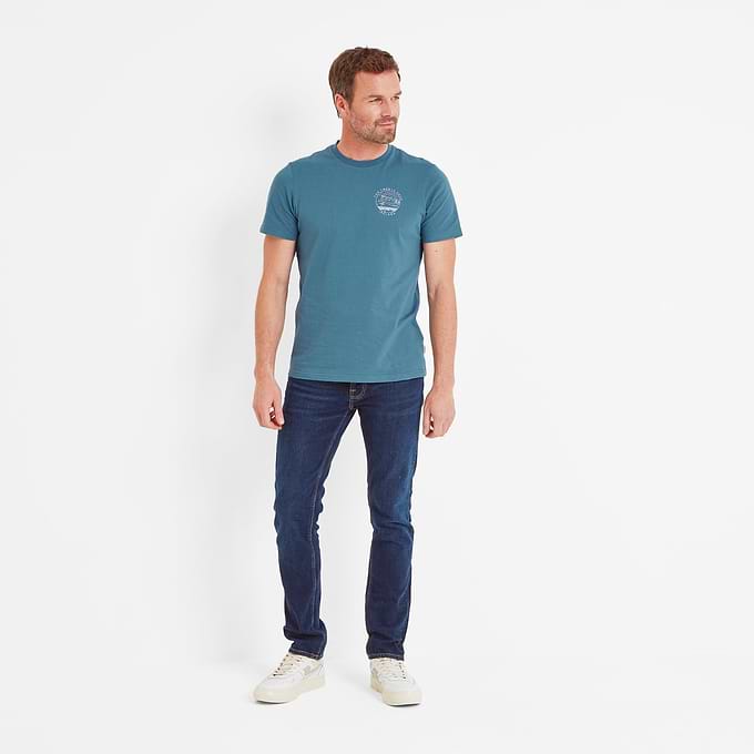 Ireland Mens T-Shirt - Steel Blue