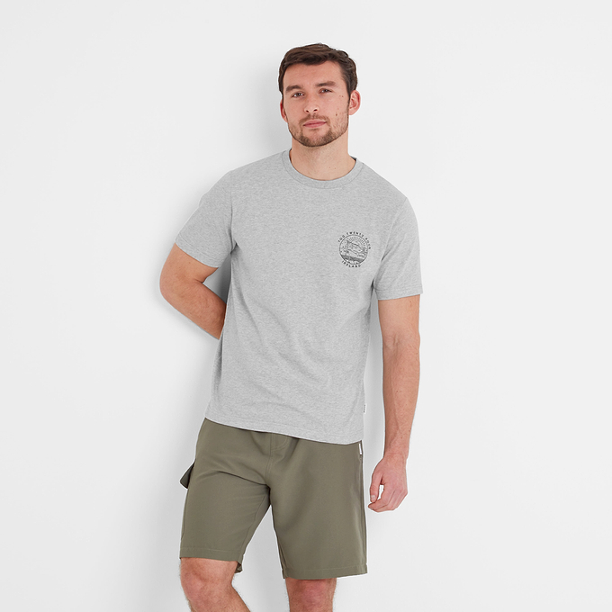 Ireland Mens T-Shirt - Light Grey Marl