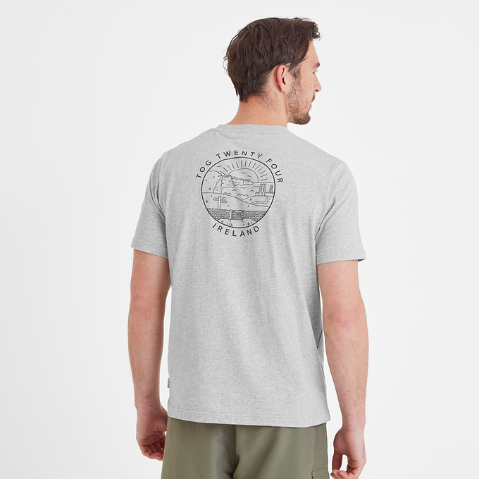 Ireland Mens T-Shirt - Light Grey Marl