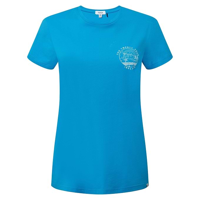 Ireland Womens T-Shirt - Azure Blue