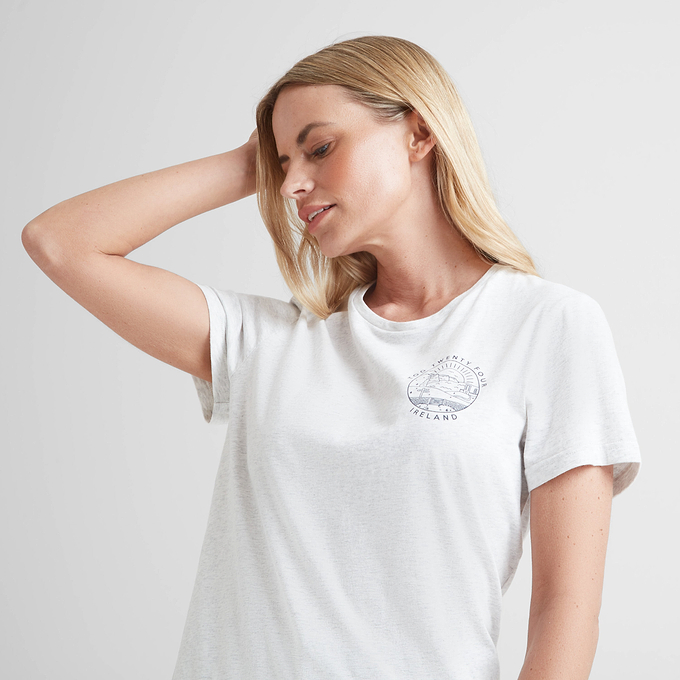 Ireland Womens T-Shirt - Ice Grey Marl
