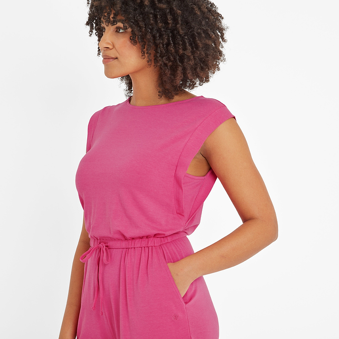 Jacinda Womens Jumpsuit - Pink Flambe