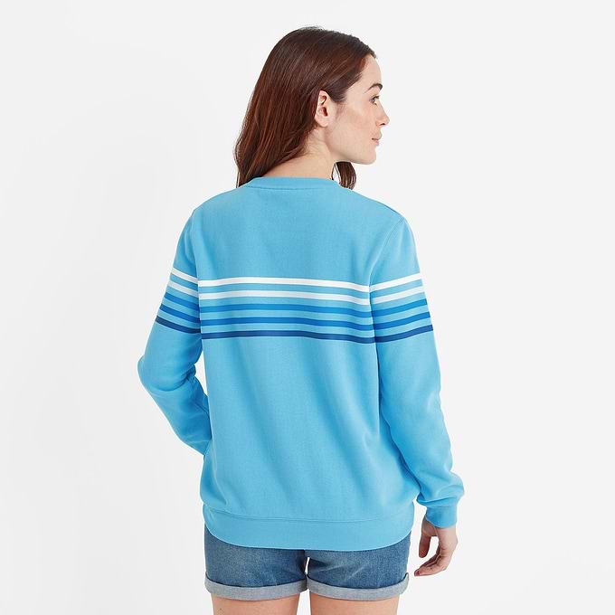 Janie Womens Sweater - Blue Tide