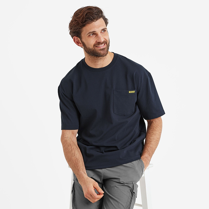 Jazen Mens T-Shirt - Dark Indigo