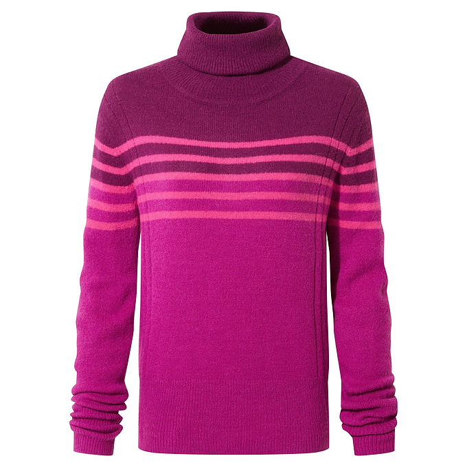 Jesmin Womens Knitted Jumper - Purple Berry