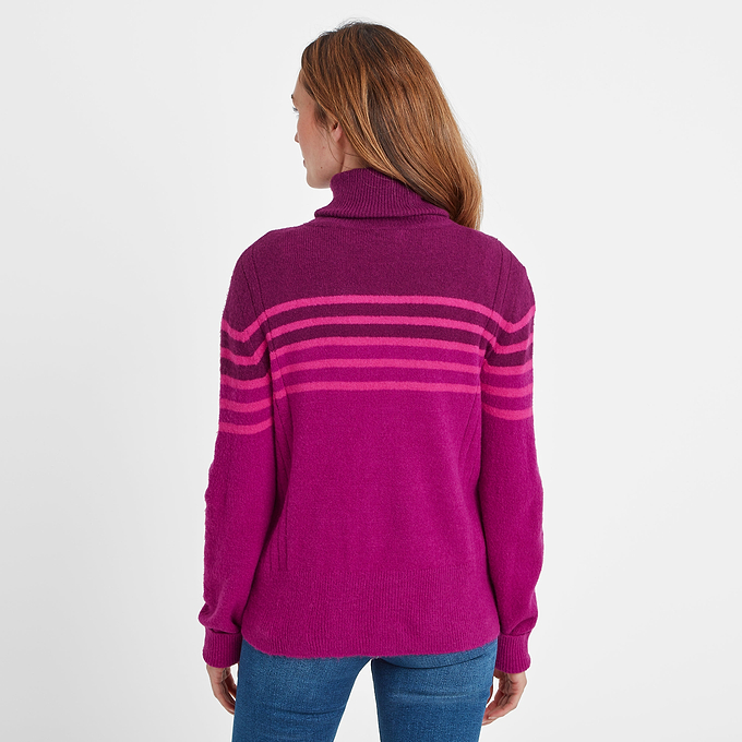 Jesmin Womens Knitted Jumper - Purple Berry