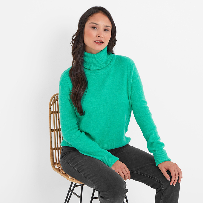 Jesmin Womens Knitted Jumper - Jade