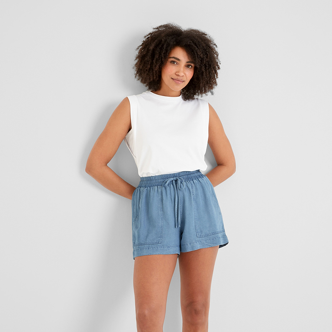 Jessica Womens Shorts - Faded Indigo