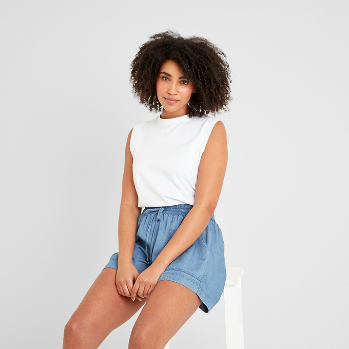 Jessica Womens Shorts - Faded Indigo