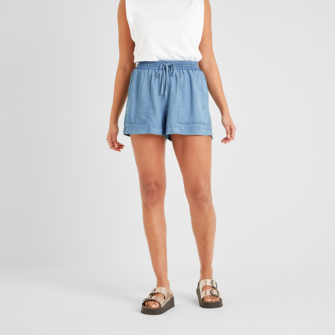Jessica Womens Shorts - Faded Indigo