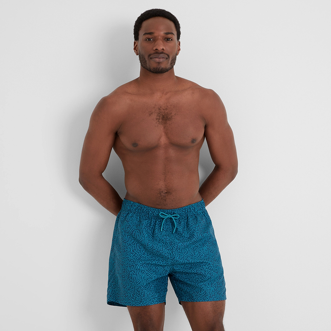Kai Mens Swimshorts - Night Sea Sketch Print