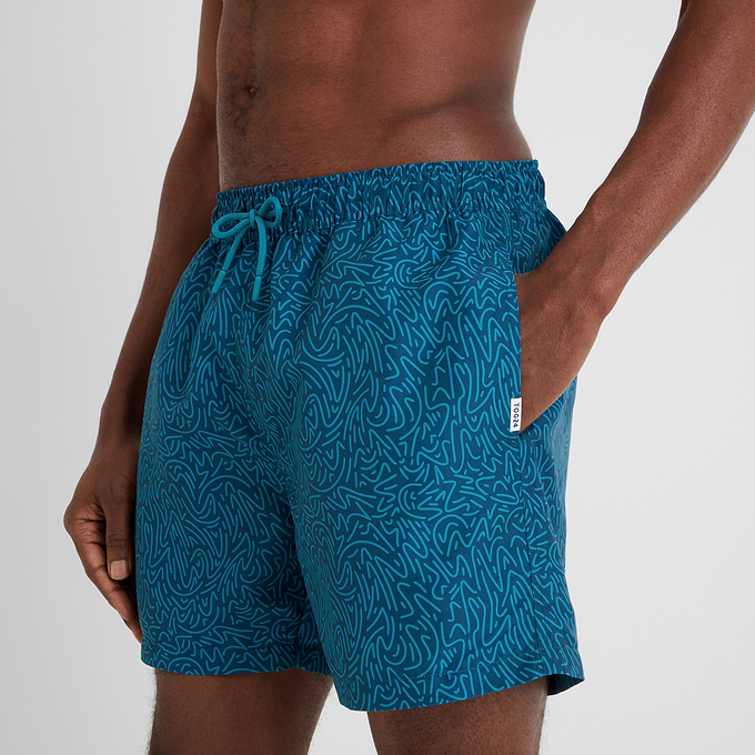 Kai Mens Swimshorts - Night Sea Sketch Print