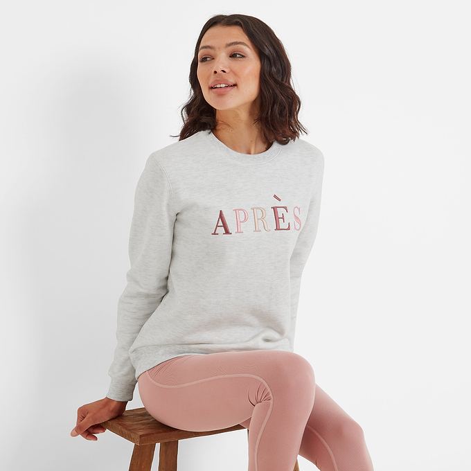 Kareena Womens Sweat - Ice White Marl