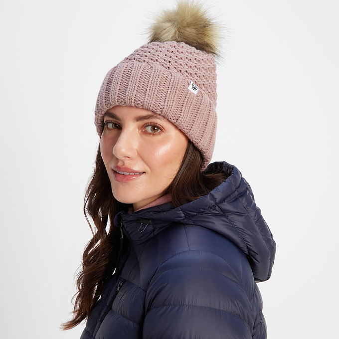 Keeley Knit Hat - Faded Pink
