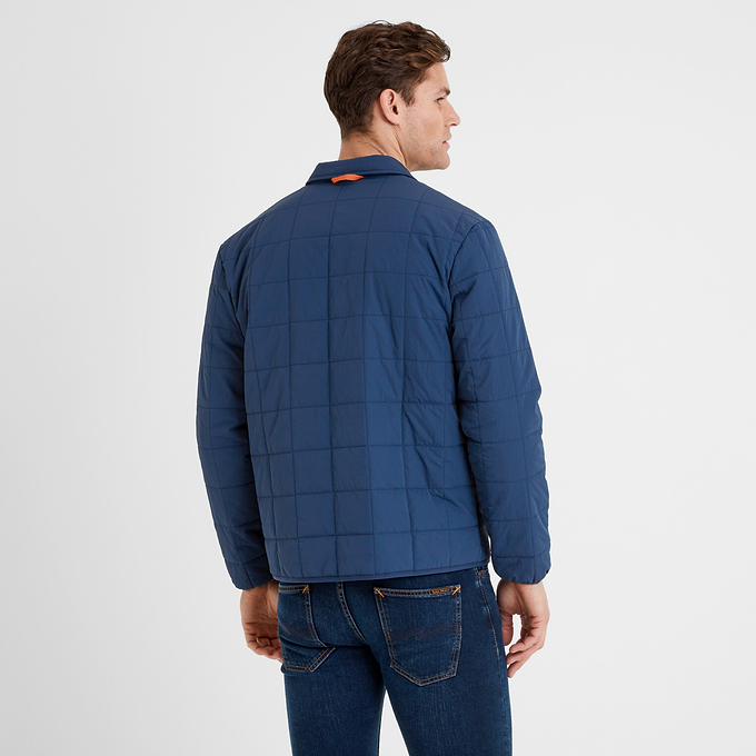 Keiran Mens Padded Shacket - Inky Blue