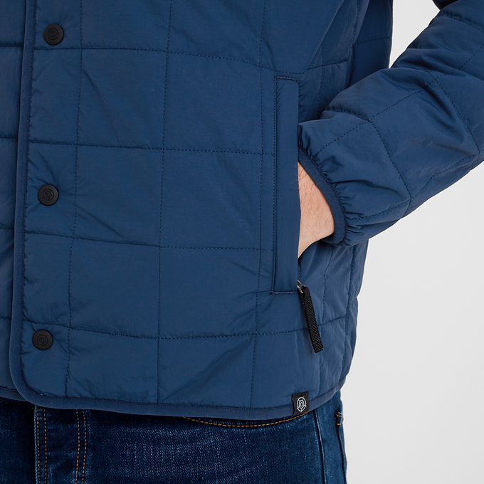 Keiran Mens Padded Shacket - Inky Blue