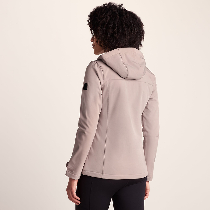 Keld Womens Shower Resistant Hooded Softshell Jacket - Dusky Pink