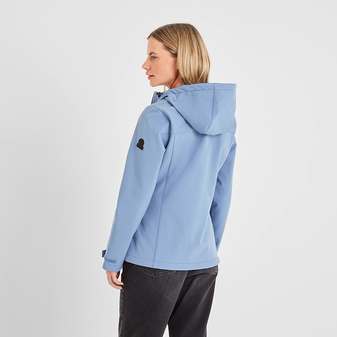 Keld Womens Softshell Hooded Jacket - Misty Blue