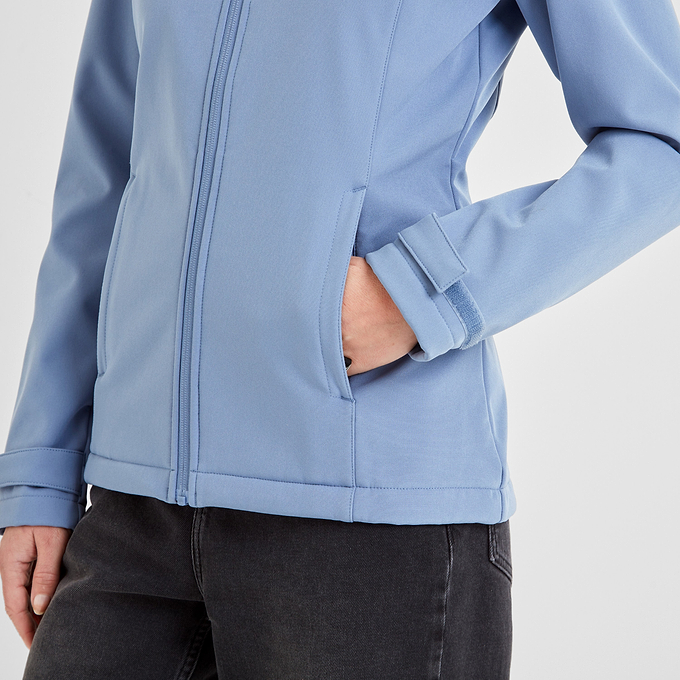 Keld Womens Softshell Hooded Jacket - Misty Blue