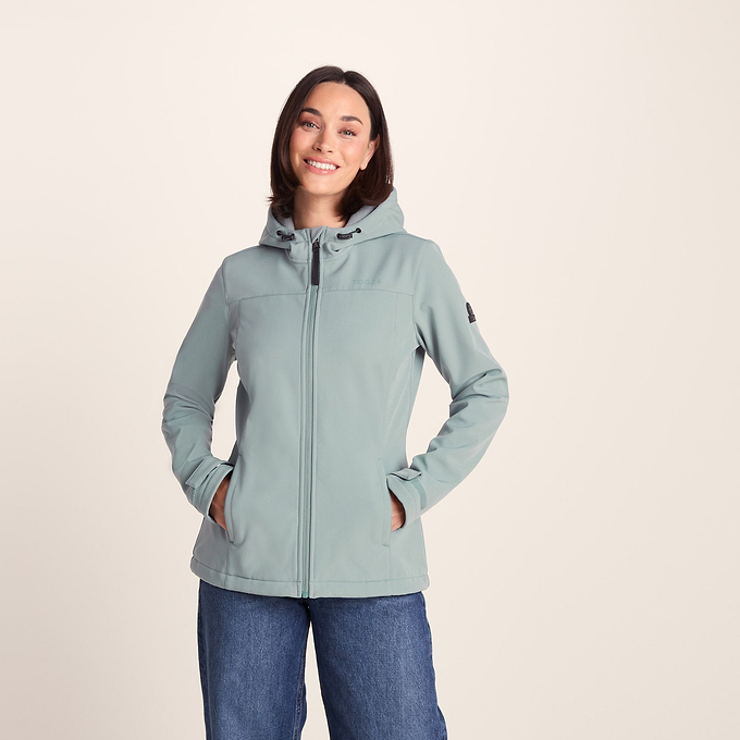Keld Womens Softshell Hoody - Smokey Teal