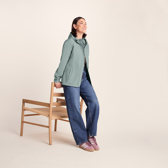Keld Womens Softshell Hoody - Smokey Teal