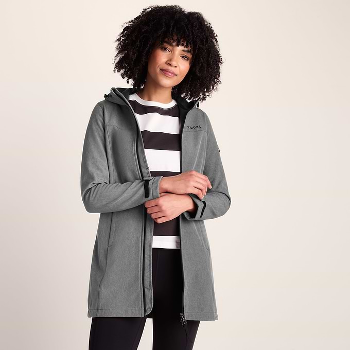 Giacca Softshell B&C Donna JW937 - Con Cappuccio - Nero Taglia S