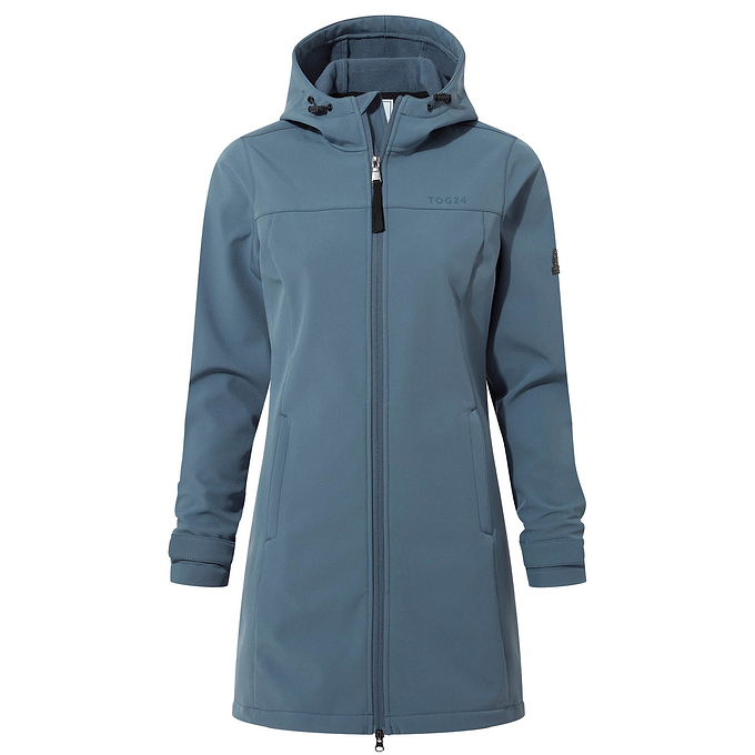 Keld Womens Softshell Long Jacket - Blue Stone