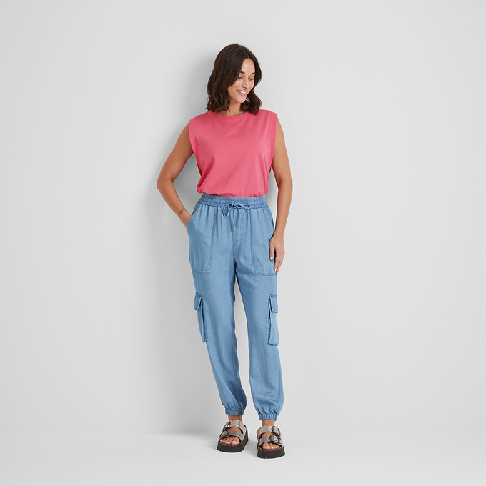 Keney Womens Trousers - Faded Indigo