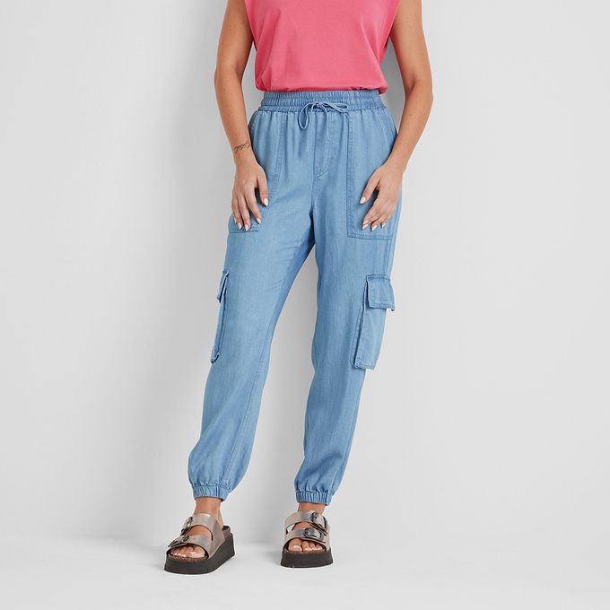 Keney Womens Trousers - Faded Indigo